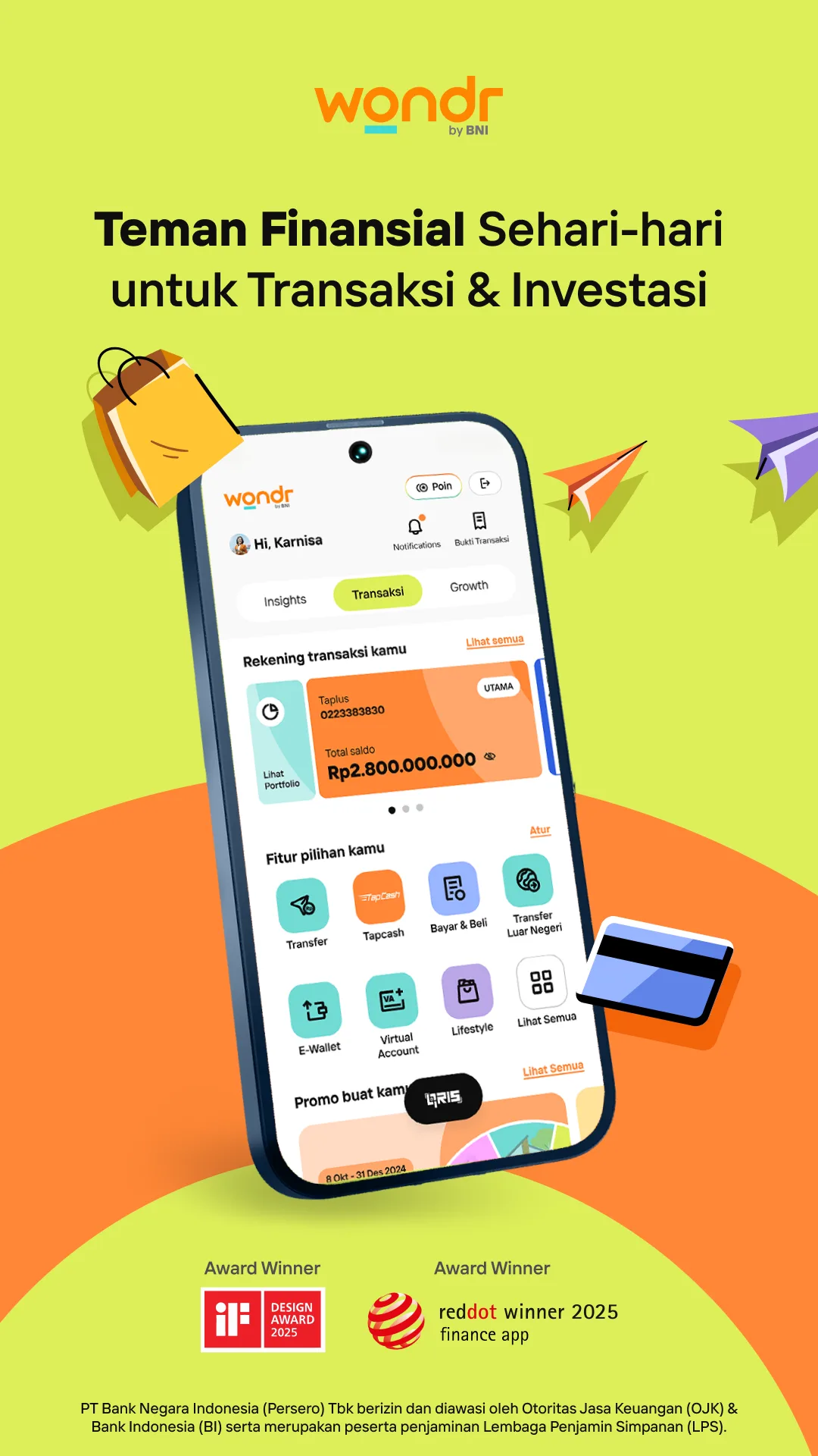BNI wondr & Mandiri Livin' Mobile Super-Apps Screenshot 1