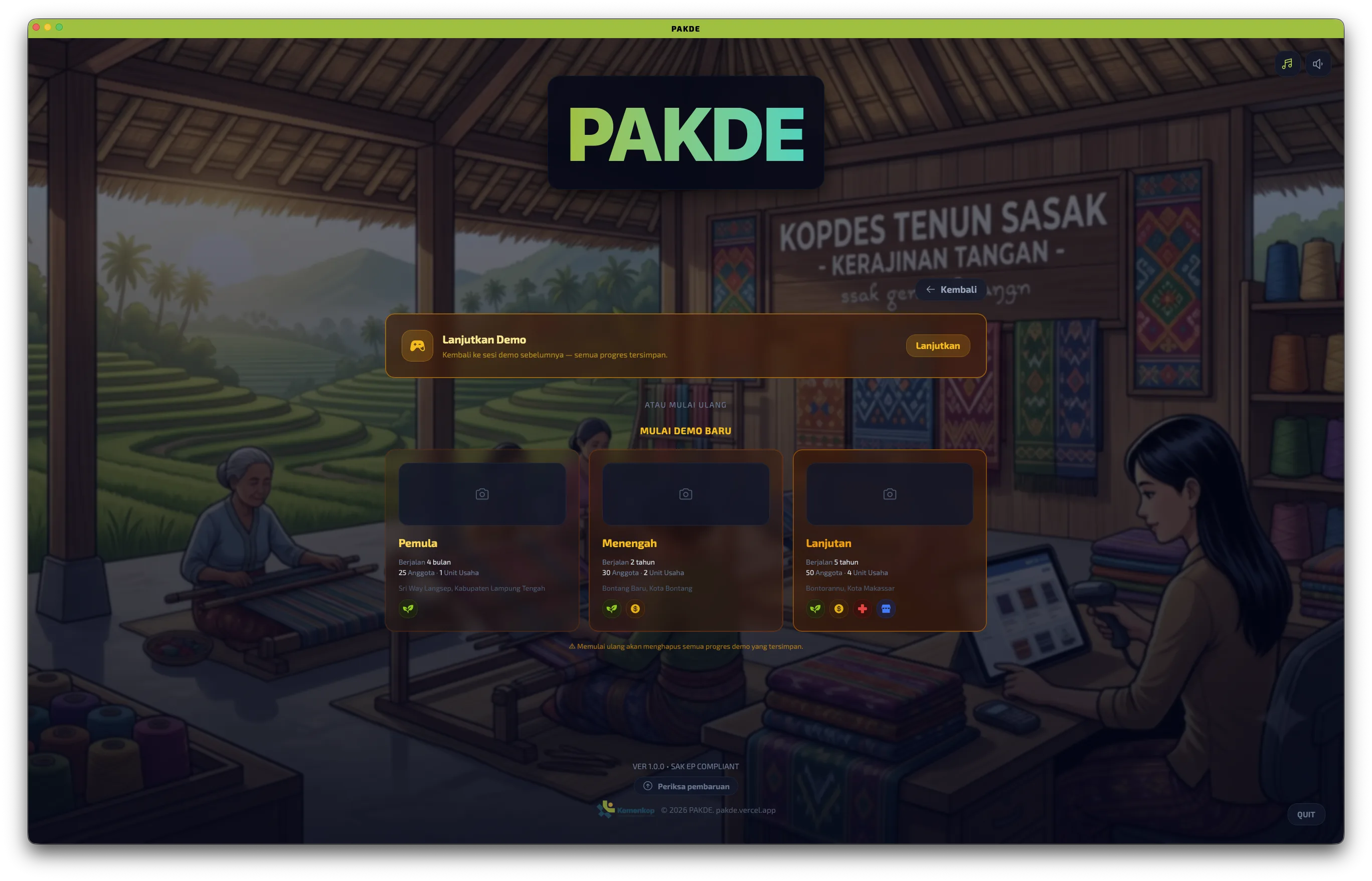 PAKDE — Village Coop Suite Screenshot 1
